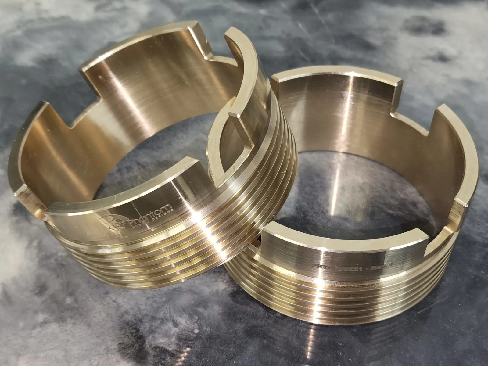 Precision-machined brass components